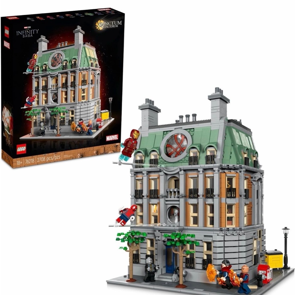 LEGO Marvel Sanctum Sanctorum Set - Gray and Green (pre owned: no mini figures)